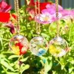 summer color flower ハーバリウムネックレス