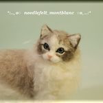 羊毛フェルト　猫　ラグドール　ねこ　ネコ　