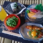 🍻🍢🍶居酒屋🍶🏮のセット🎐😊💕  ミニチュア  ドールハウス  カフェ 居酒屋 和食  ランチ 料理  