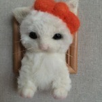 モコモコ白ネコちゃん