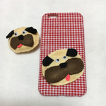 フェルトパグスマホケース
