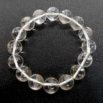 天然石 ヒマラヤ水晶 朱雀プレスレット 11ｍｍ玉 内周16.4cm 　160720893