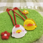 2個セット にわとり親子のヘアゴム