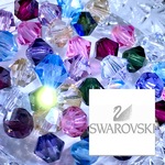 【スワロフスキー!!】ダイヤモンドカットガラス・スワロフスキー®クリスタル【４０個】セット【カラーミックス✩人気シリーズpart.Ⅴ】