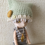 夏帽子アクセセット:きみどり猫耳