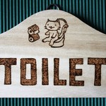 ネコ柄　トイレプレート