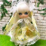 オビツ11サイズうさみみ爽やかイエロードレスセット