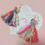 もじゃタッセルピアス(イヤリング)