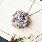 布花　otona　やわらかいろのネックレス