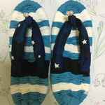 布草履(砂浜に夜空の星)23.5cm