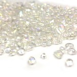 ガラスの粒 10g★オーロラのたね★クリスタル★レジン封入素材/硝子/しゃぼん玉/つぶつぶガラス/たね