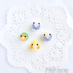 羊毛°ʚ(•ө•)ɞ°ちんまりインコちゃんのイヤリング/ピアス