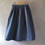 コットンダンプのスカート ネイビー