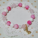 キャンディジェイド・シャコ貝♡天然石ブレスレット