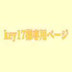 key17様専用ページ
