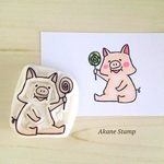 キャンディとぶたさんのはんこ