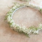【R様オーダー品】かすみ草とミモザのナチュラル花冠