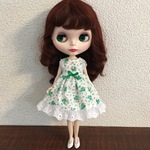 再販♪22センチドール ノースリーブワンピース ローズガーデン グリーン