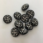 ボタン10個セット(訳あり)44　　黒17㎜