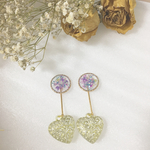 大ぶりピアス ハート 夏 ゆらゆらピアス イヤリング