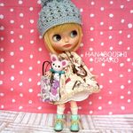 ＊　レトロガールになりましょう♪コーディネート８点セット　＊blythe outfit＊ブライス＊　 ブライスアウトフィット ＊