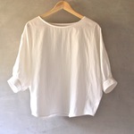 小さなマンタブラウス ダブルガーゼ ホワイト