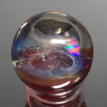 【パラレルワールド】 並行 宇宙 ガラス マーブルネックレス   レインボーオパール