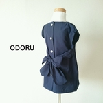 【sale!!限定1】ビッグリボンの2wayワンピース(navy)