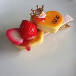 ハートいちごパンケーキヘアクリップ