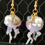 ［くらげ］夢海月さんのピアス/ノンホールピアス［受注制作］