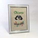 nako0302様オーダー品☆犬の手刺繍のポートレート