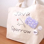 ●文鳥 缶バッジ 三点セット
