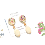 [再販] アリッサムのレジンピアス 《イヤリング変更可》