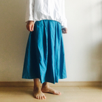 ロングスカート ターコイズ