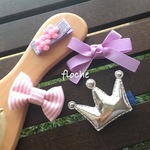 ♡赤ちゃんから使える♡ベビーヘアクリップ4点セット