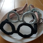 h様専用※めがねアクセサリー*編みめがね*イエロー