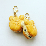 クマのクッキーアイスサンドのキーホルダー【プレーン×クッキークリーム】