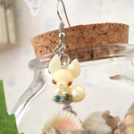 キツネと海の宝物のピアス♪