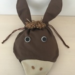 お馬さんの巾着（茶色のたてがみ）