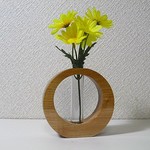 木の一輪挿し ケヤキ9.8cmΦ