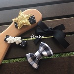♡赤ちゃんから使える♡モノトーンなベビーヘアクリップ4点セット
