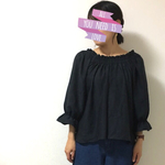 2way♡黒スモック＋バルーン袖ブラウス