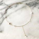 Random mini pearl wire choker (NO.985）