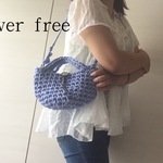 デニムっぽいズパゲッティの2WAYショルダーバック
