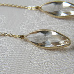 リーフビジューのイヤリング(ピアス)