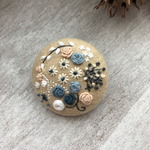 （小）刺繍ブローチ マーガレット