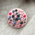 （大）刺繍ブローチ 小さなお花
