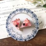 Piece of cake/Sweet pink berryピアス