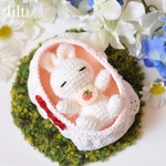 【ryoyuki様オーダー品】*ねむねむ・・・ベビーうさぎちゃん*
