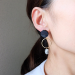 大振りヴィンテージイヤリング・ピアス　Ines-130